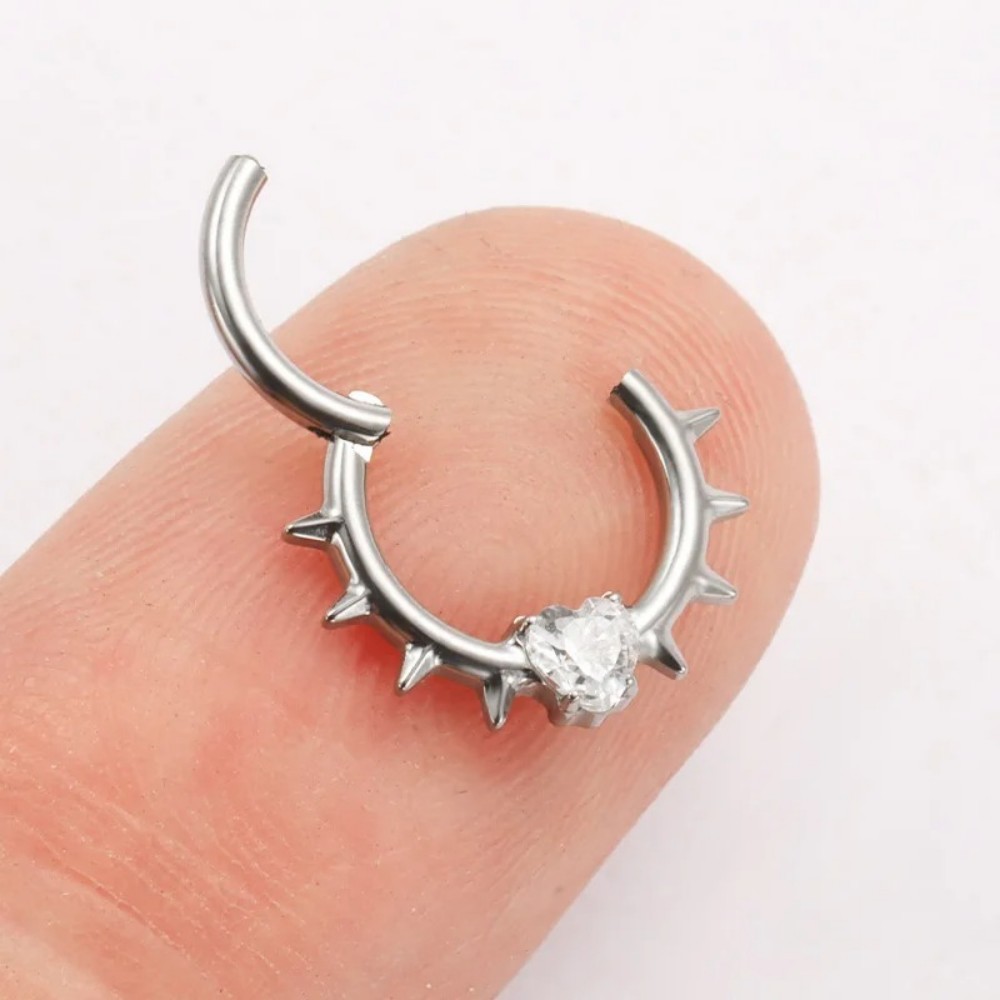 Body Jewelry Implants - 1PC obręcz G23 Implant tytanu serce