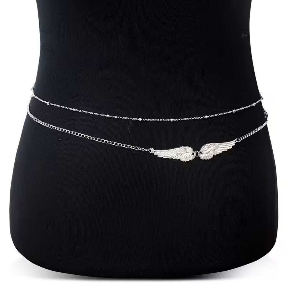 Body Jewels - Elegancki dwuwarstwowy łańcuszek na ciało z