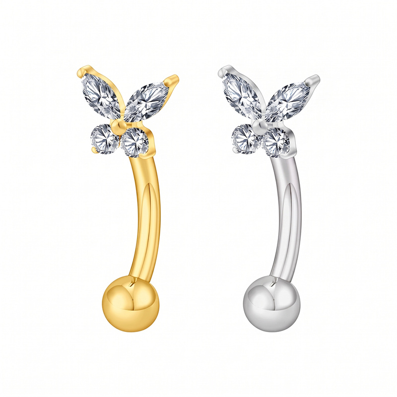 Body Jewelry Vertical Labret - Kolczyk z tytanu ASTM F136 z