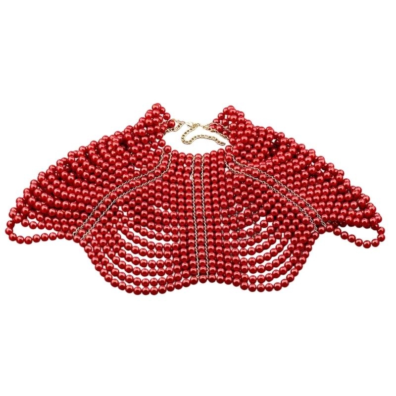Body Jewelry For Women - 49MD Elegancki damski szal Wielowarstwowy zroszony