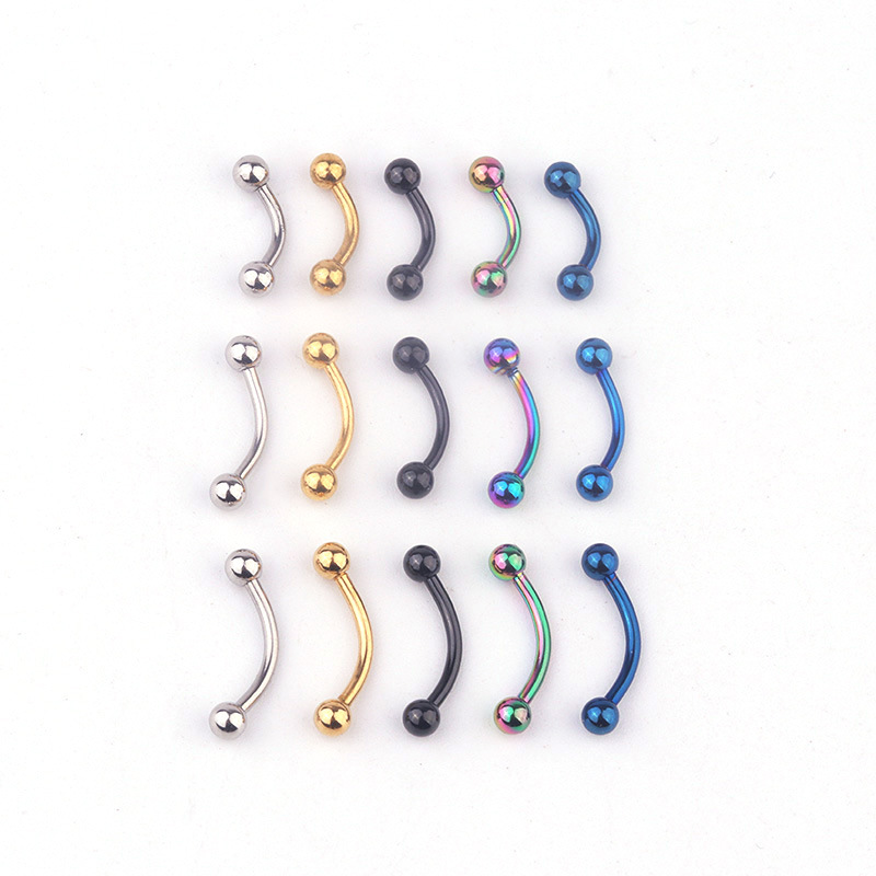 Body Jewelry Eyebrow - 5 sztuk/partia 16G 316L Stal Nierdzewna