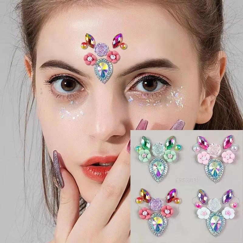 Body Jewelry Eyebrow - Naklejki 3D na oczy i twarz