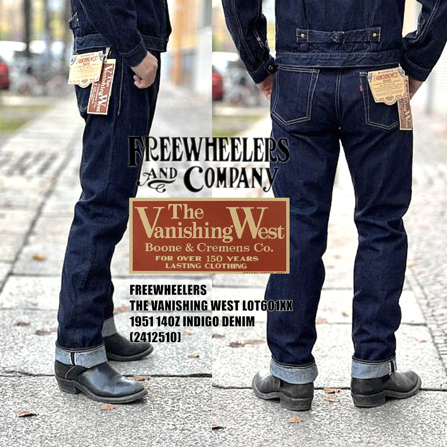 Levis Jeans 501 - FREEWHEELERS 601XX 1951, pięć torebek dżinsów