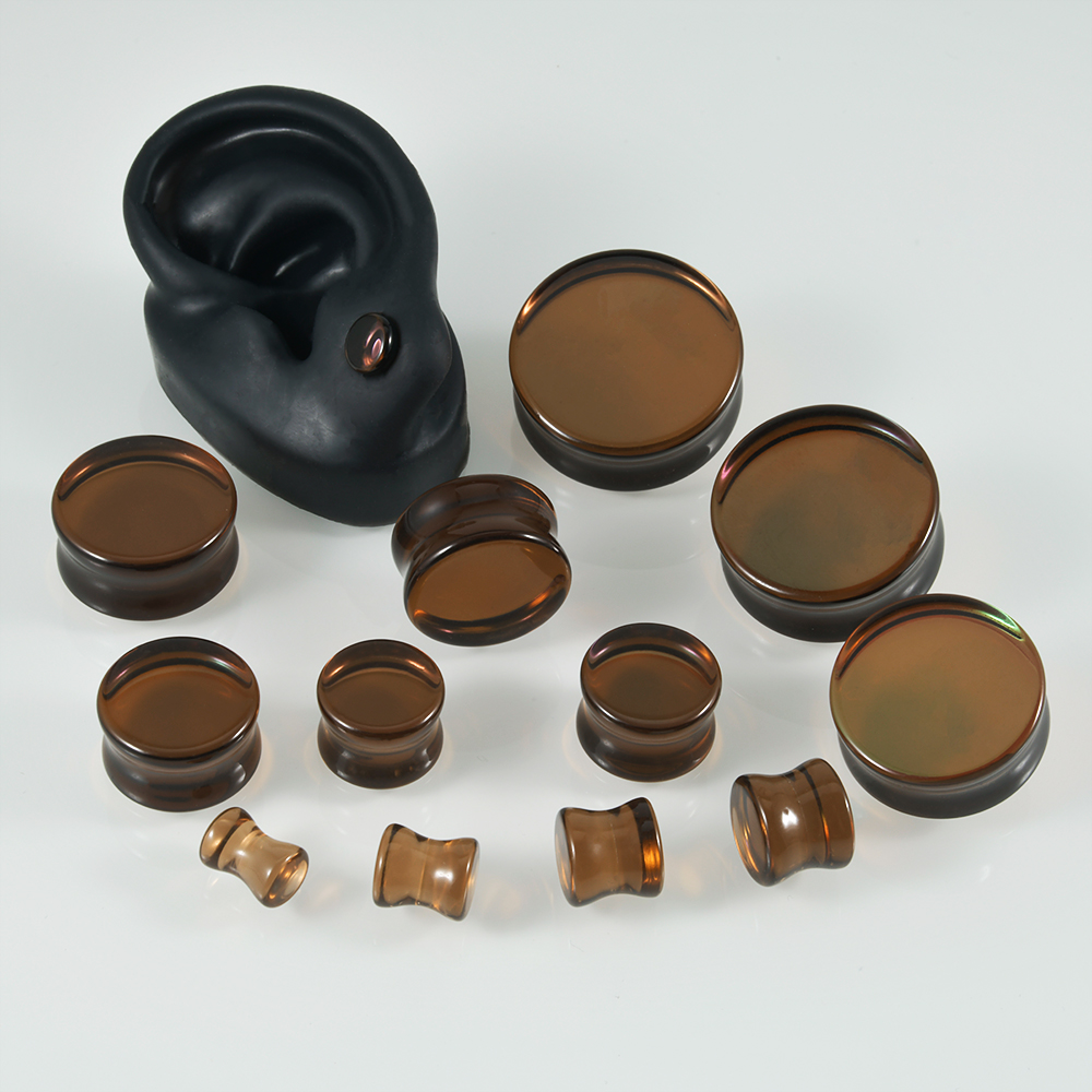 Body Jewelry Gauges - 2 szt. Glasst podwójne rozszerzenie Flashback