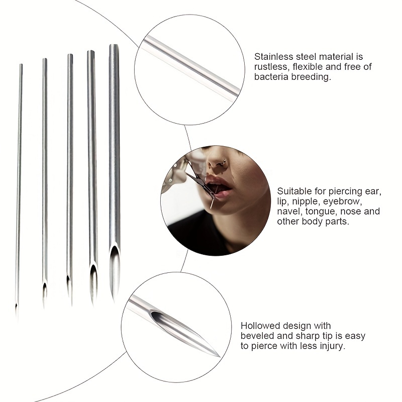 Body Jewelry Eyebrow - Sterylne, jednorazowe igły do piercingu i