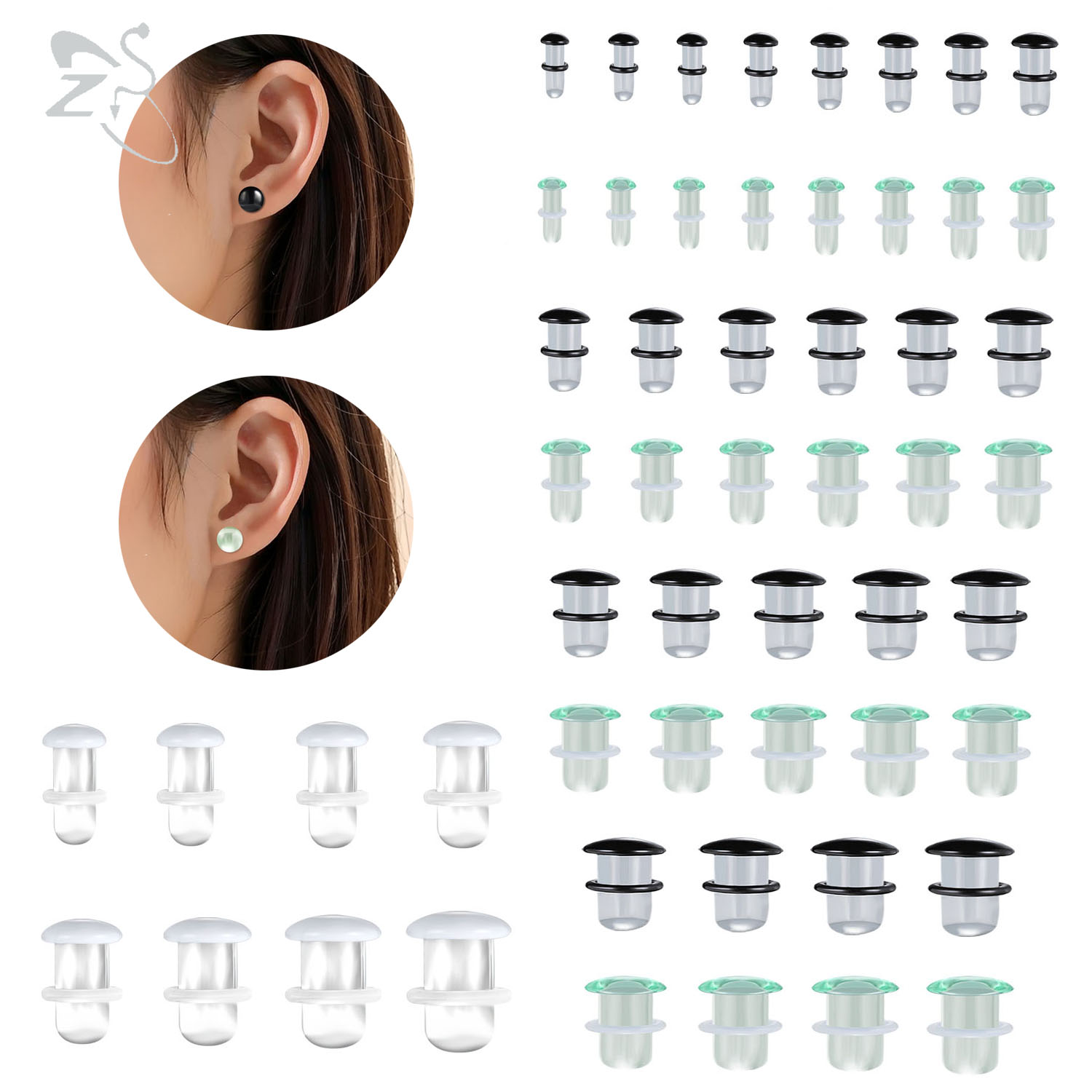 Body Jewelry Gauges - ZS 1 szt. Zatyczka do uszu