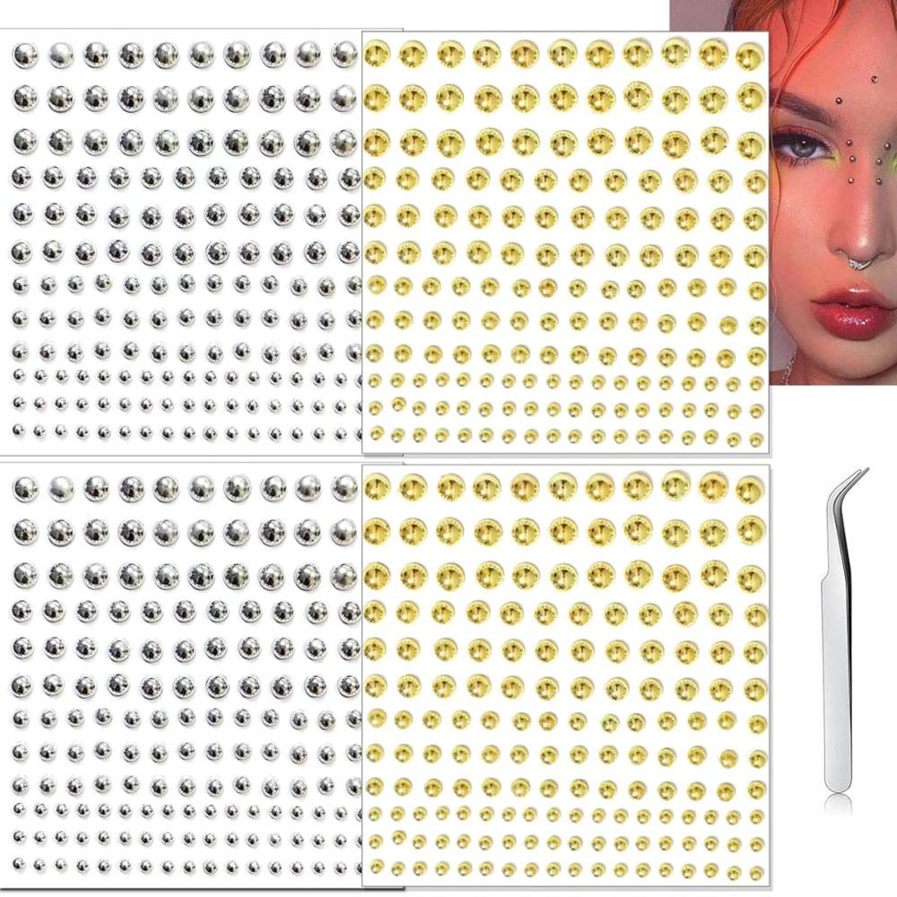 Body Jewelry Eyebrow - Zestaw 661 szt. sztucznych piercingów do