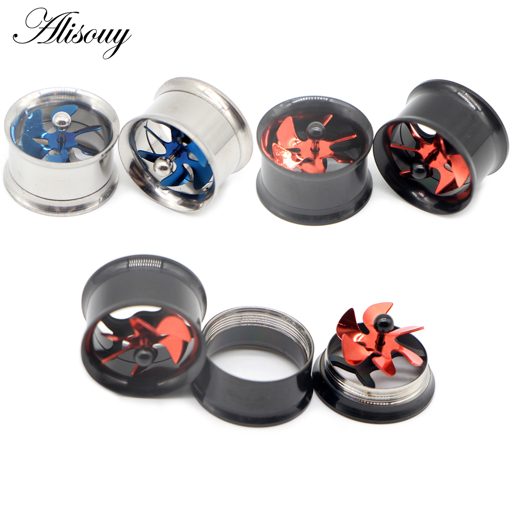 Body Jewelry Gauges - Alisouy 2 szt. Śruba śmigła tunel