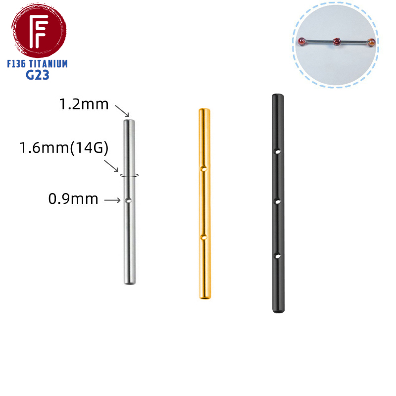 Body Jewelry Implants - ASTM F136 Implant Grade Titanium 14G