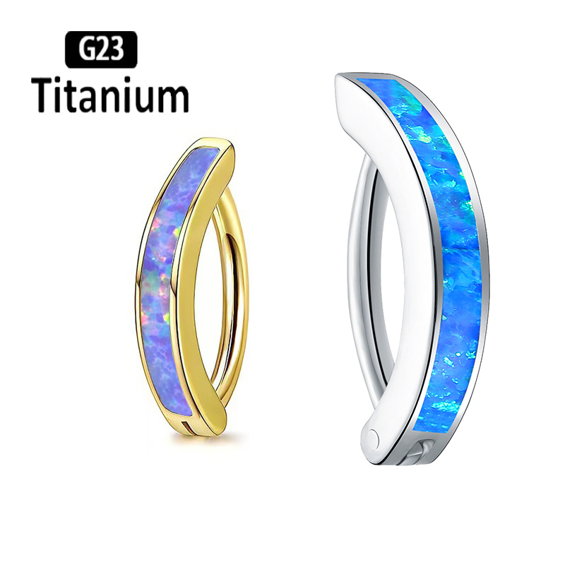 Body Jewelry Implants - 1 SZT. 14G Tytanowy Pierścień do