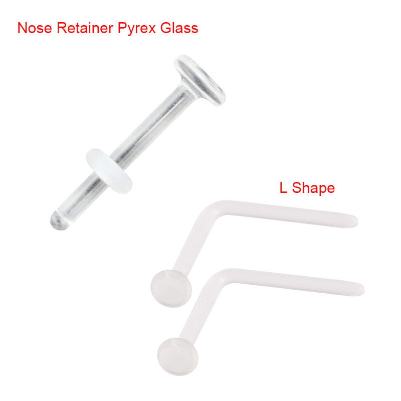 Body Jewelry Tunnels - 1Pc 0.8-2.4mm nos Retainer Pyrex szklane
