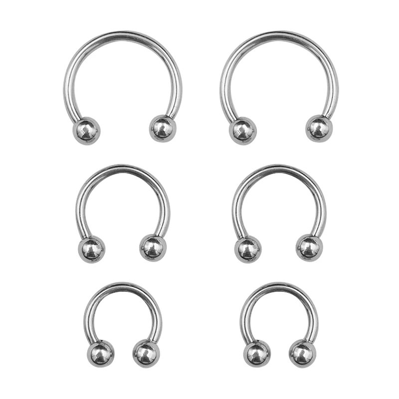 Body Jewelry Changing Kit - , 6 sztuk/zestaw kolczyk w nosie