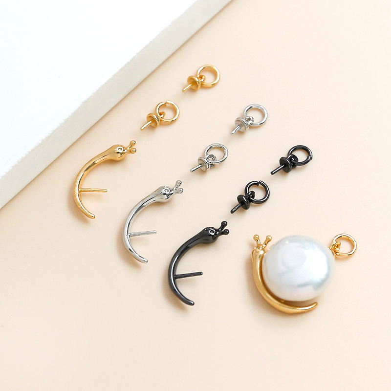 Body Jewelry Real Gold - 1 zestaw miedziowane prawdziwe złoto ślimak