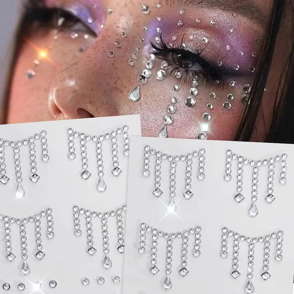 Body Jewelry Eyebrow - 1/5 Arkusze Naklejki na biżuterię twarzy