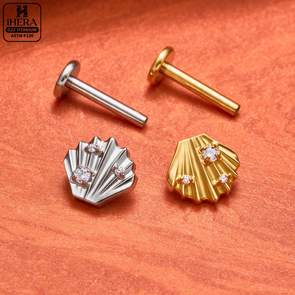 Kolczyki z tytanu F136 do pier – Body Jewelry Vertical Labret recenzja i cena