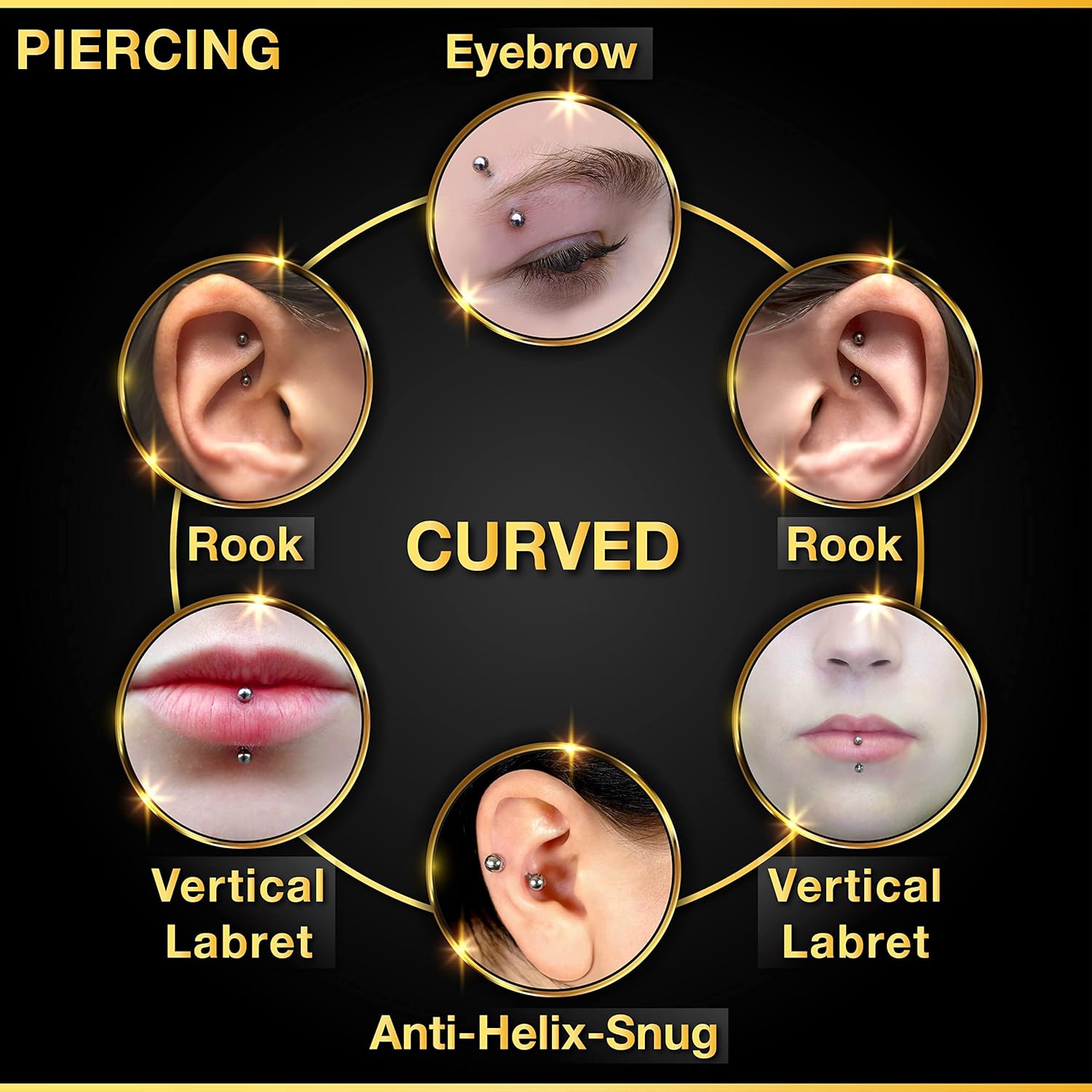 32 szt./zestaw Kolczyki ze sta – Body Jewelry Changing Kit recenzja i cena