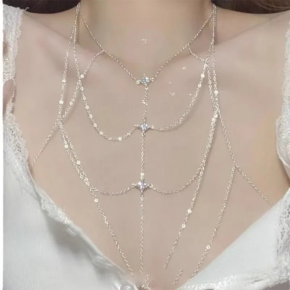 Błyszczący łańcuszek na biust  – Body Jewelry Unique recenzja i cena