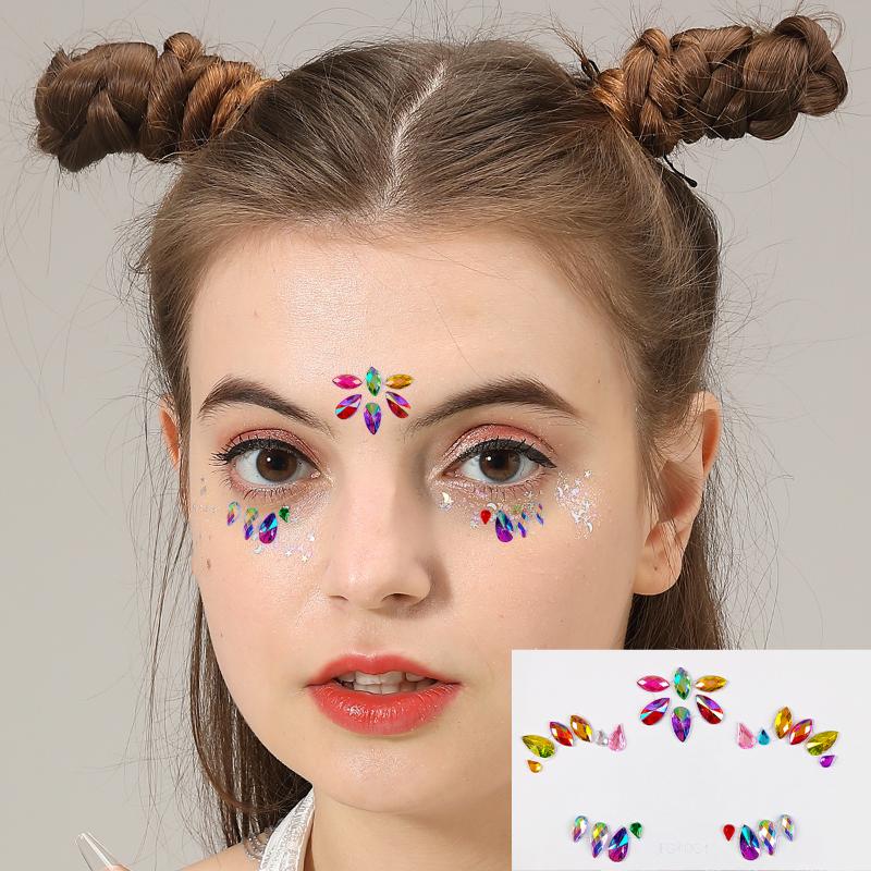 Naklejki 3D na oczy i twarz z  – Body Jewelry Eyebrow recenzja i cena