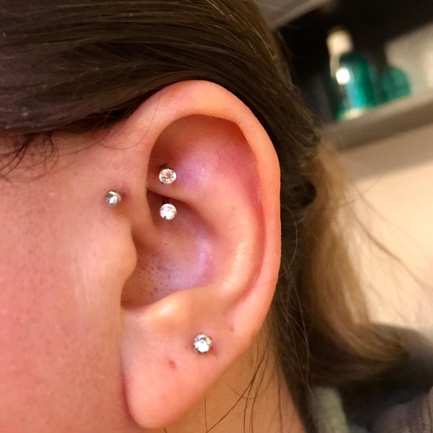 4 szt. Kolczyki do piercingu R – Body Jewelry Vertical Labret recenzja i cena