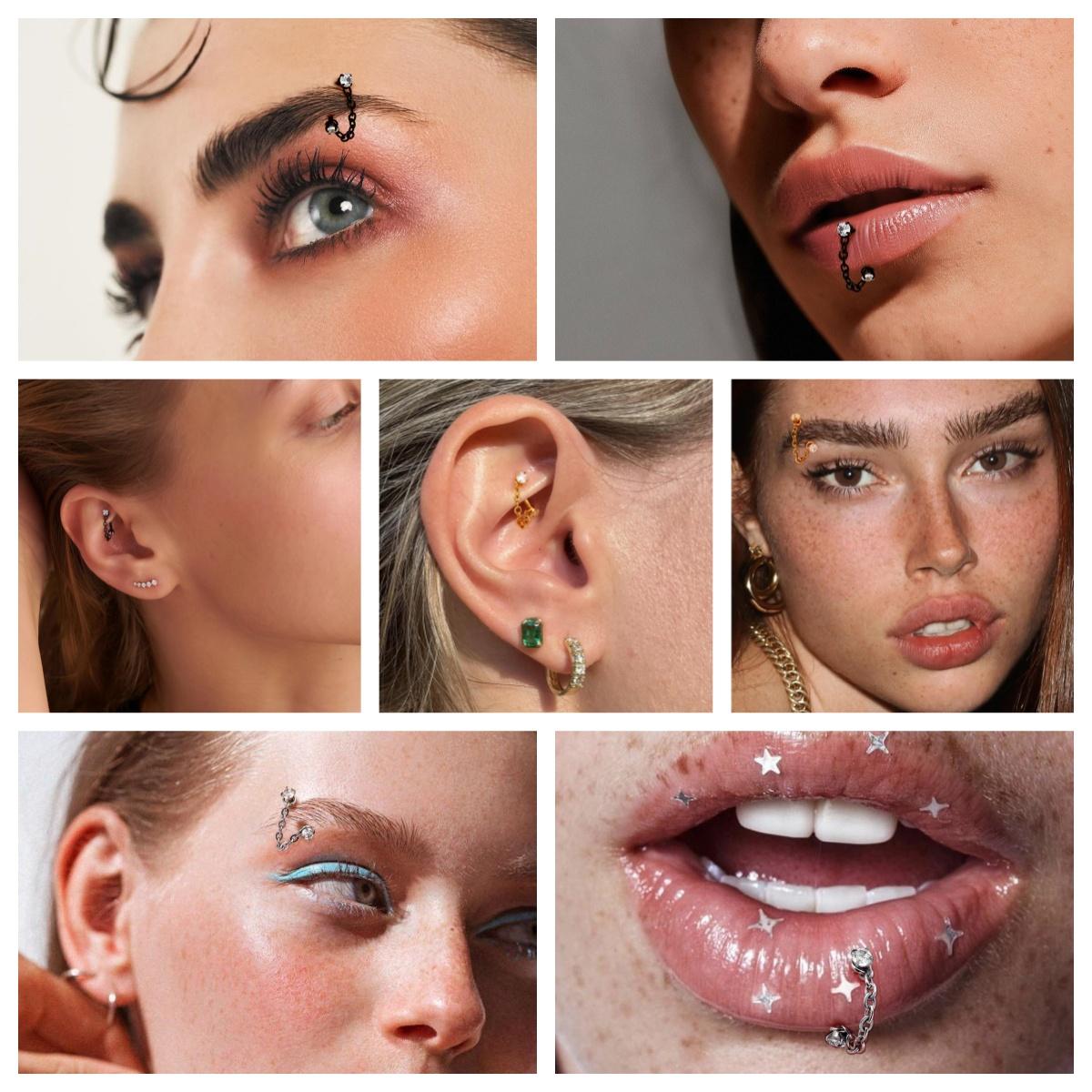 3 szt. Stal nierdzewna 16G Łań – Body Jewelry Vertical Labret recenzja i cena