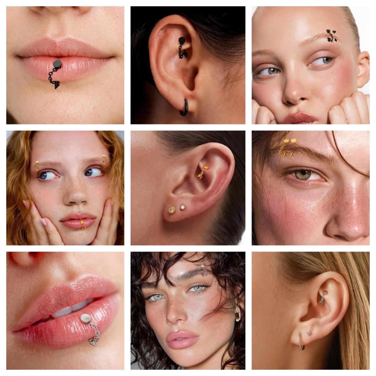 3 szt. Stal nierdzewna 16G Łań – Body Jewelry Vertical Labret recenzja i cena