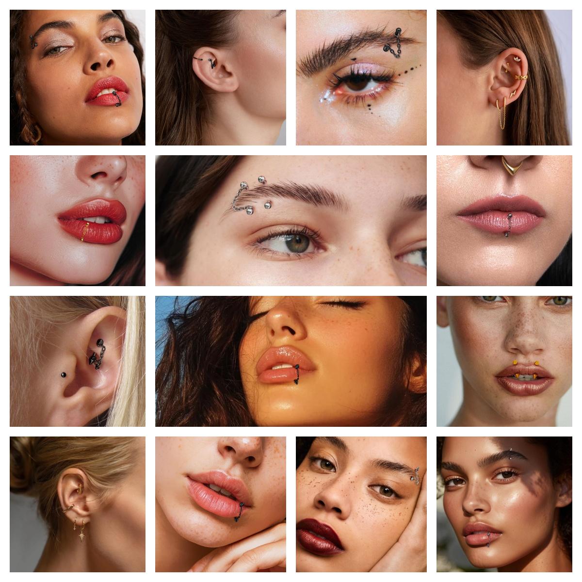 3 szt. Stal nierdzewna 16G Łań – Body Jewelry Vertical Labret recenzja i cena