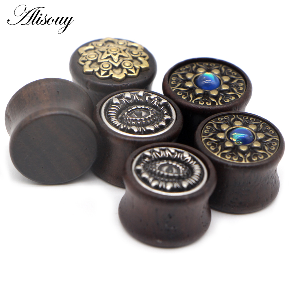 Alisouy 2PCS Zatyczki do uszu  – Body Jewelry Gauges recenzja i cena