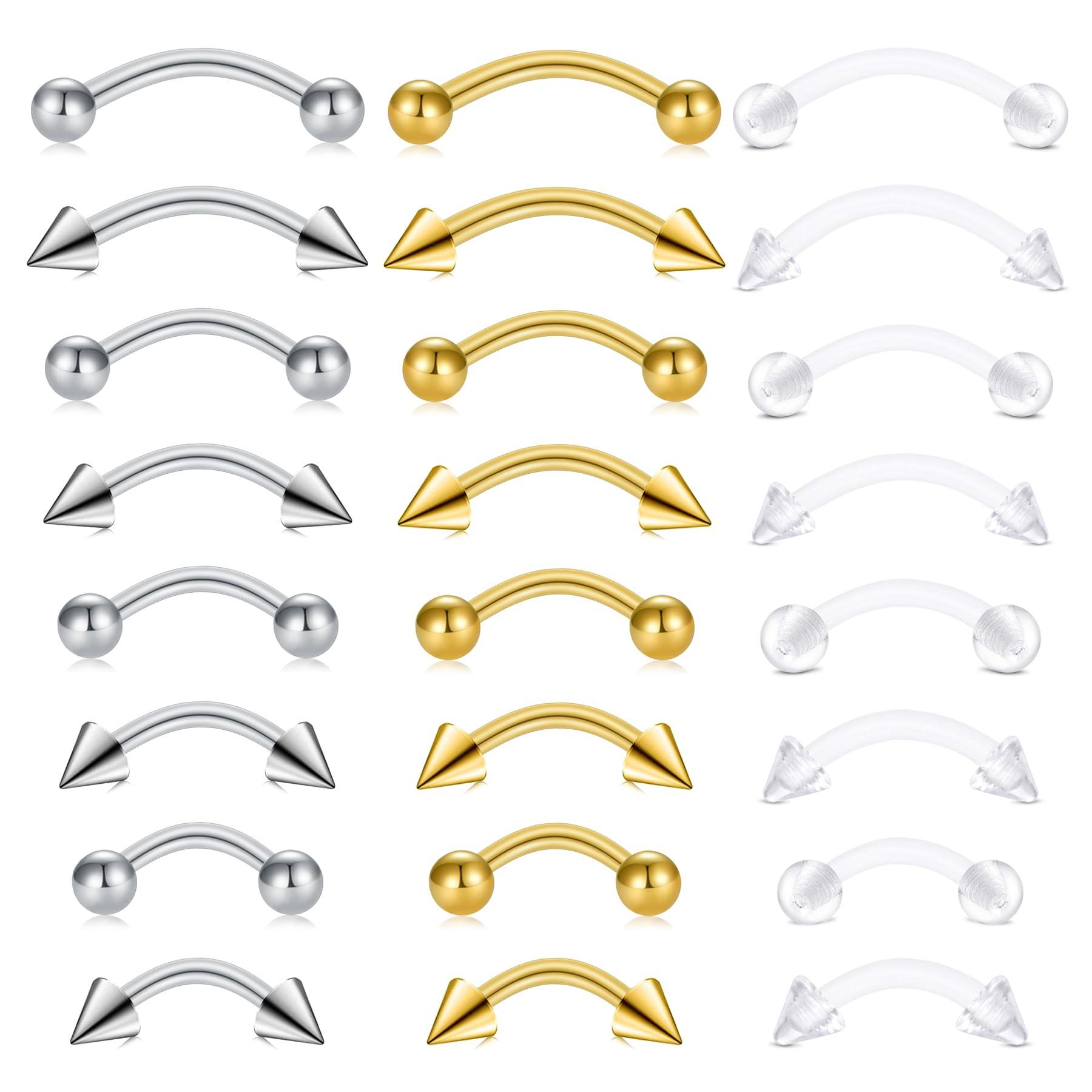 24 szt. 16G Stal Nierdzewna Za – Body Jewelry Vertical Labret recenzja i cena