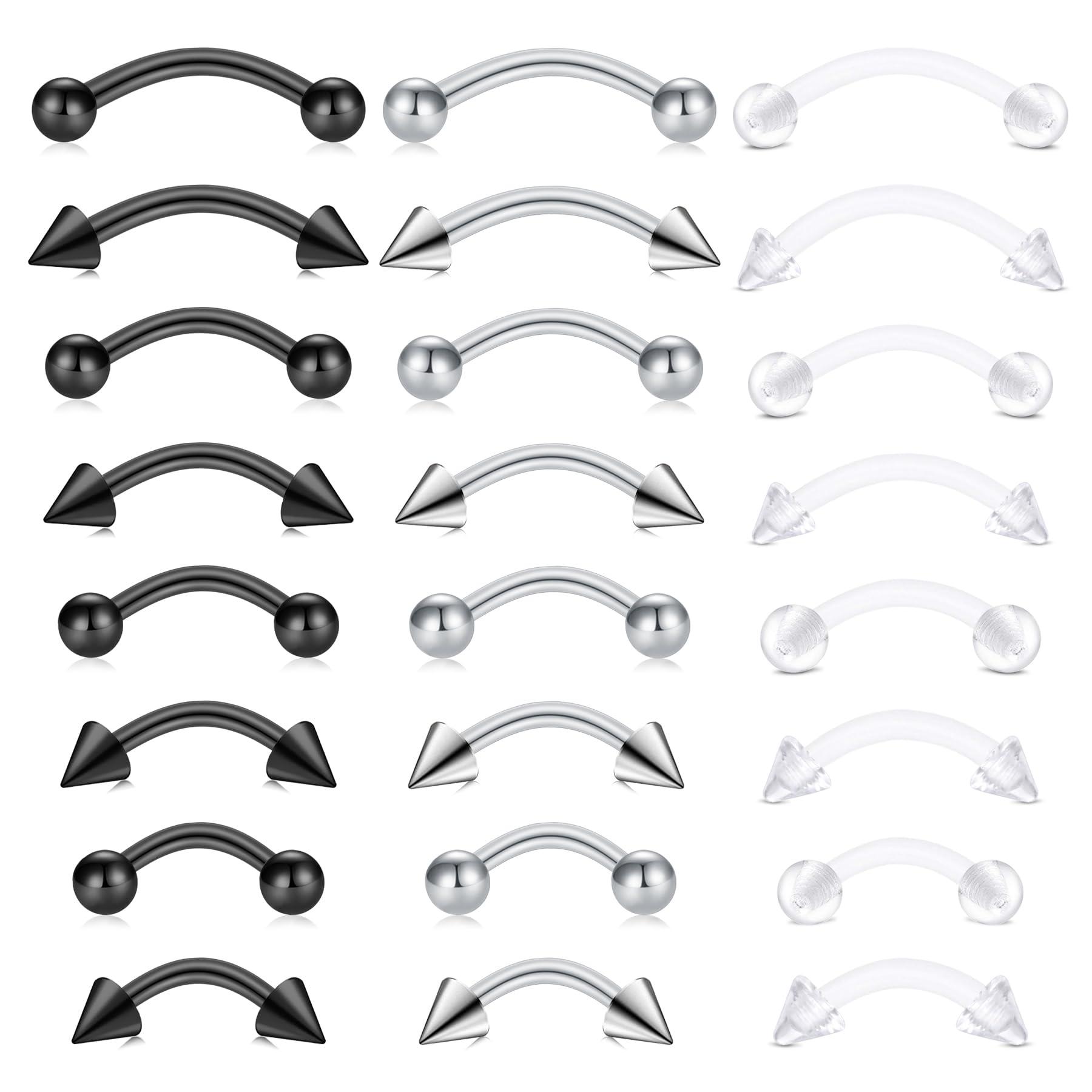 24 szt. 16G Stal Nierdzewna Za – Body Jewelry Vertical Labret recenzja i cena