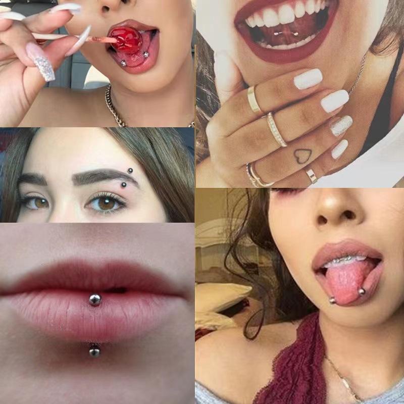 24 szt. 16G Stal Nierdzewna Za – Body Jewelry Vertical Labret recenzja i cena