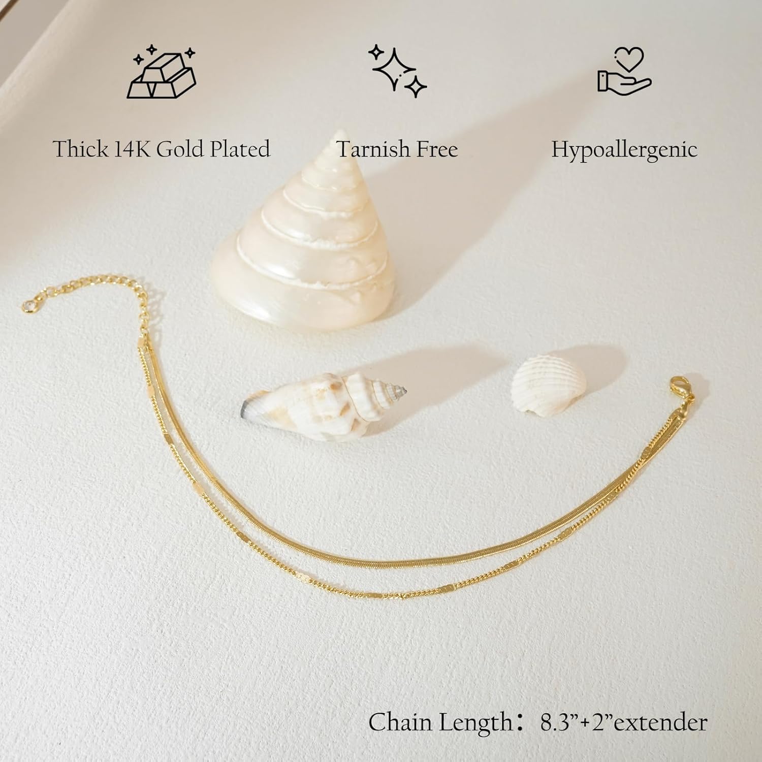 Bransoletki na kostkę damskie, – Body Jewelry Real Gold recenzja i cena