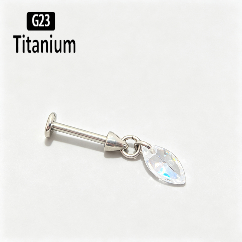 Kolczyk z tytanu G23 z pionowy – Body Jewelry Vertical Labret recenzja i cena