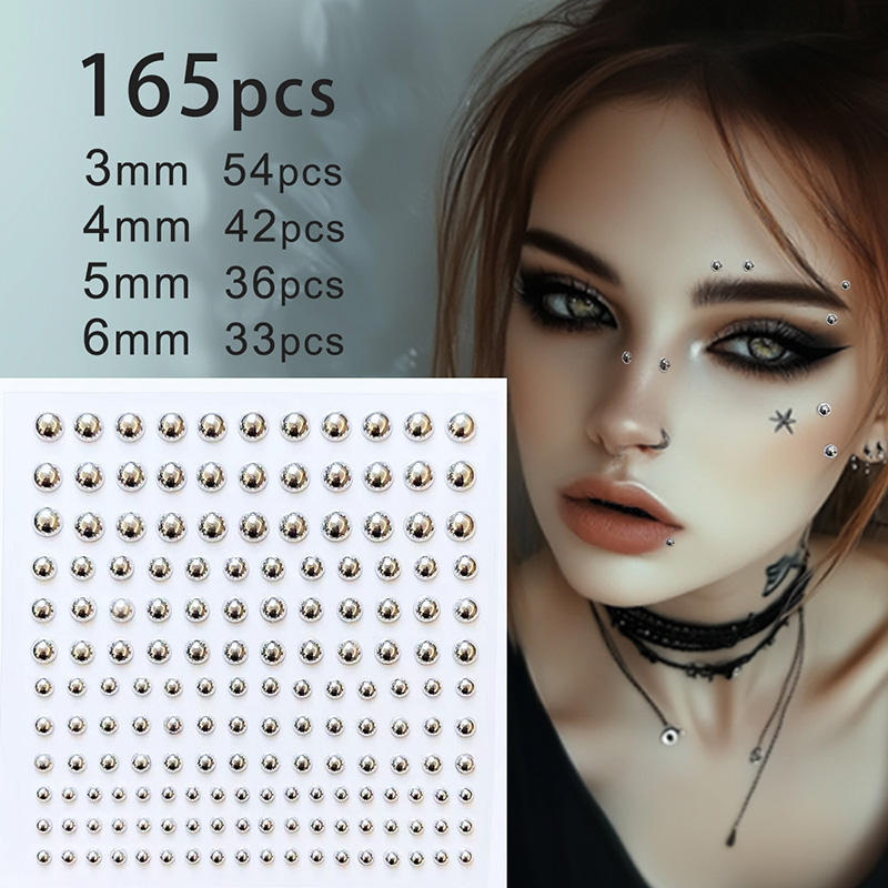 3D twarz oczy makijaż na impre – Body Jewelry Eyebrow recenzja i cena