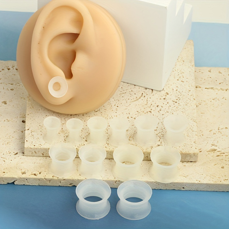 2 sztuki silikonowych zatyczek – Body Jewelry Gauge Sizes recenzja i cena