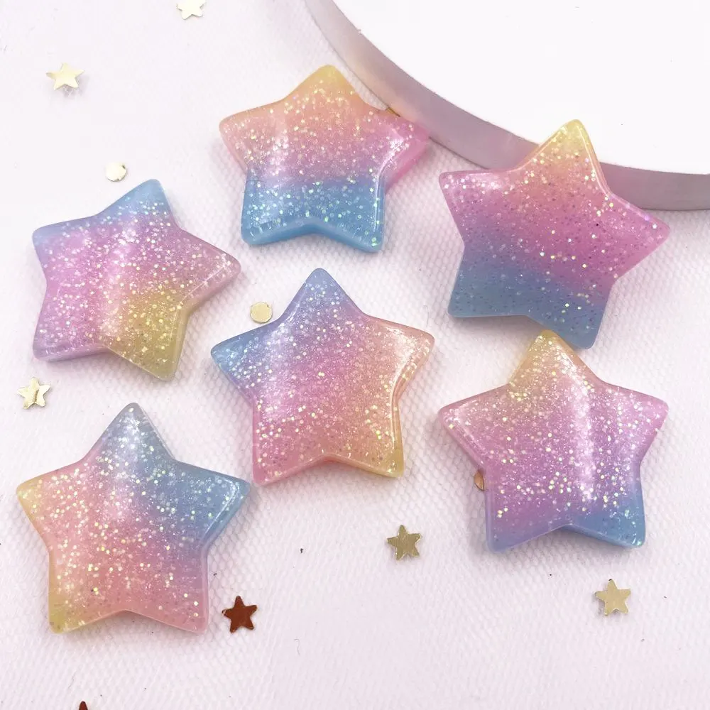 10 sztuk brokat Kawaii żywica  – Star Flat Back recenzja i cena