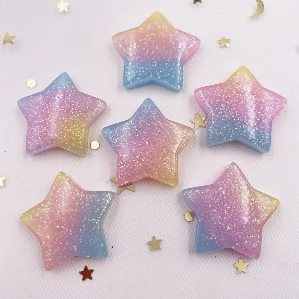 10 sztuk brokat Kawaii żywica  – Star Flat Back recenzja i cena