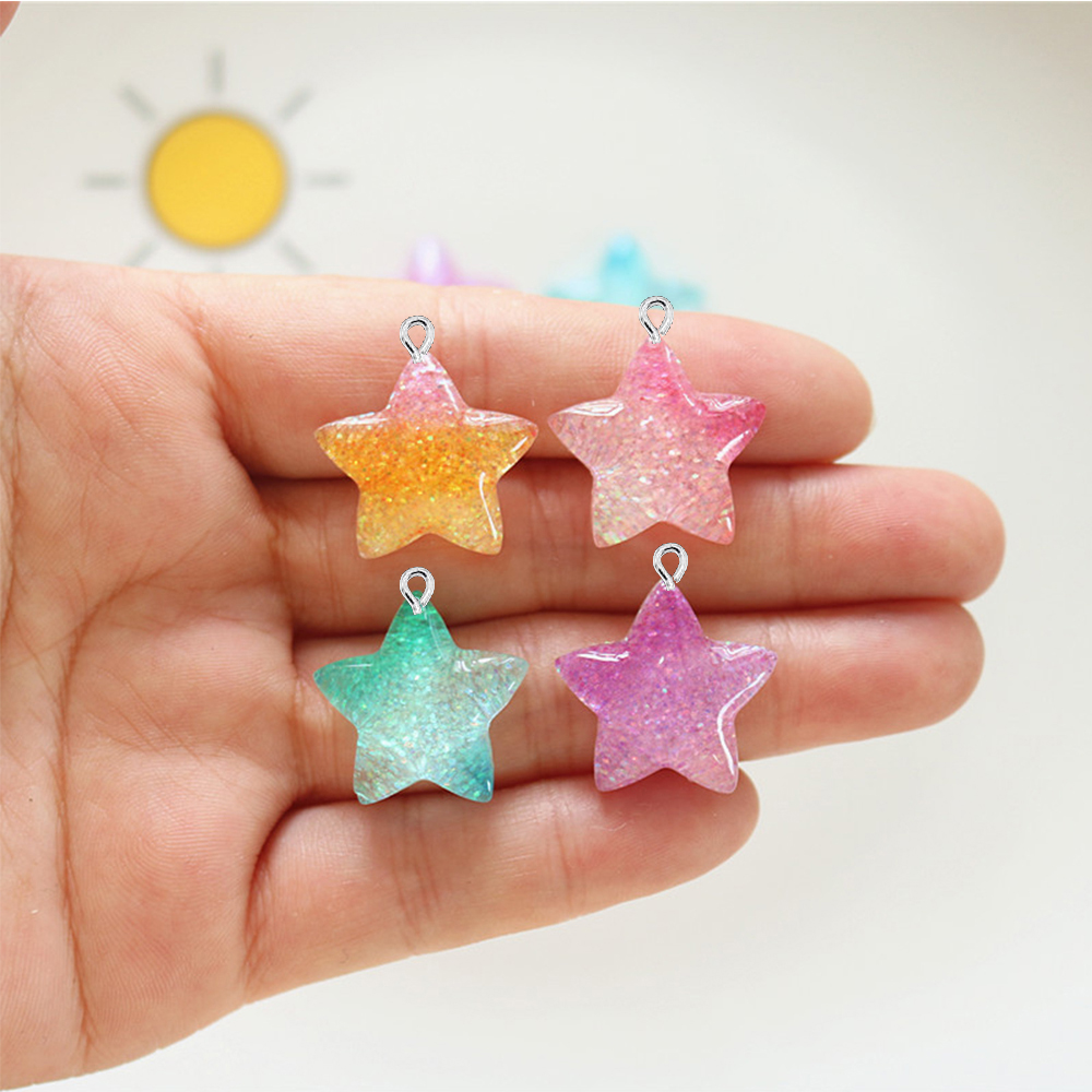 10PCS Gradient Star Series Fla – Star Flat Back recenzja i cena