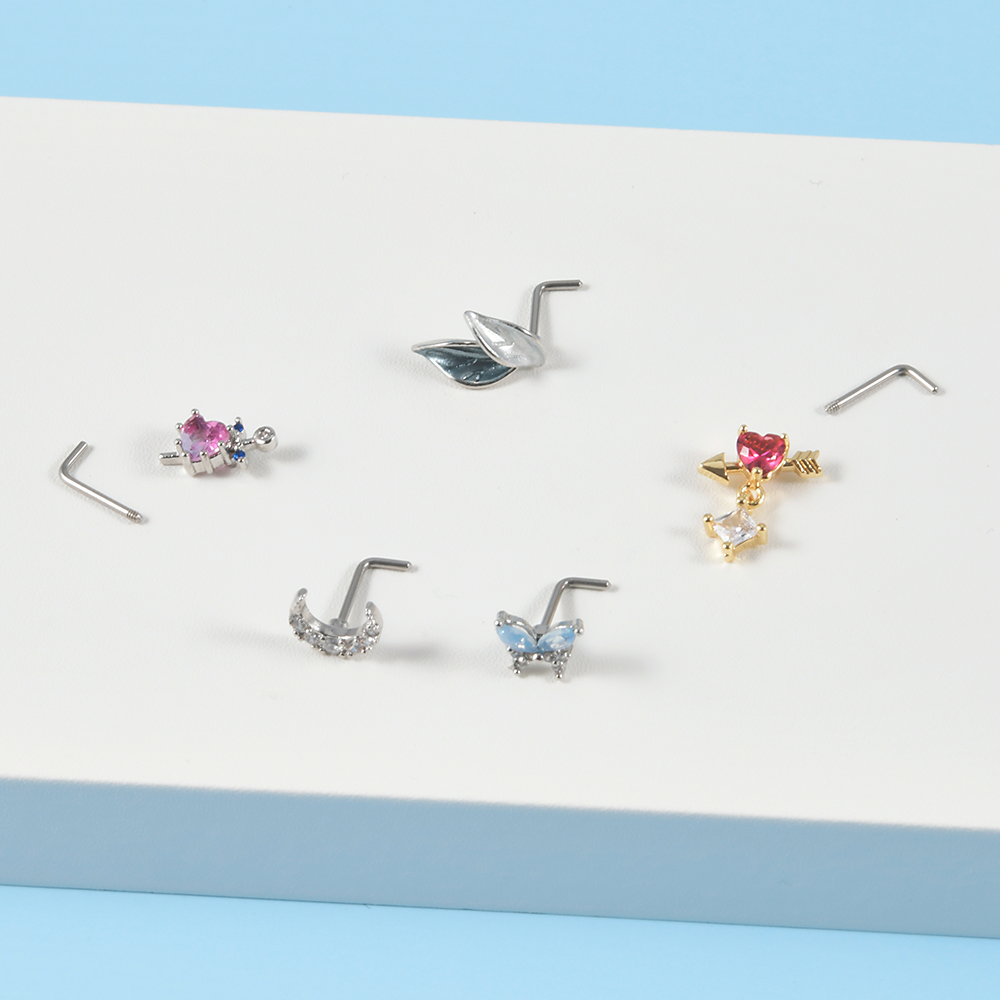 1 szt. Pierścień do nosa typu  – Body Jewelry Implants recenzja i cena