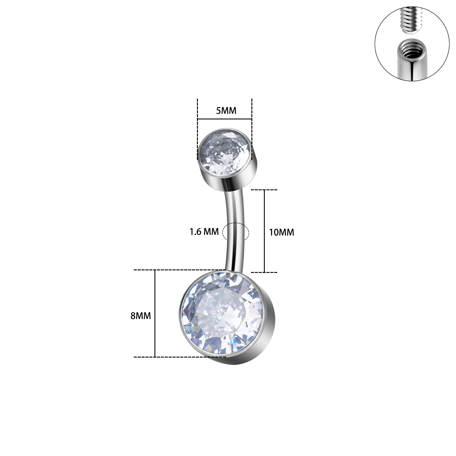 Implant klasy G23 tytan 14G gw – Body Jewelry Implants recenzja i cena