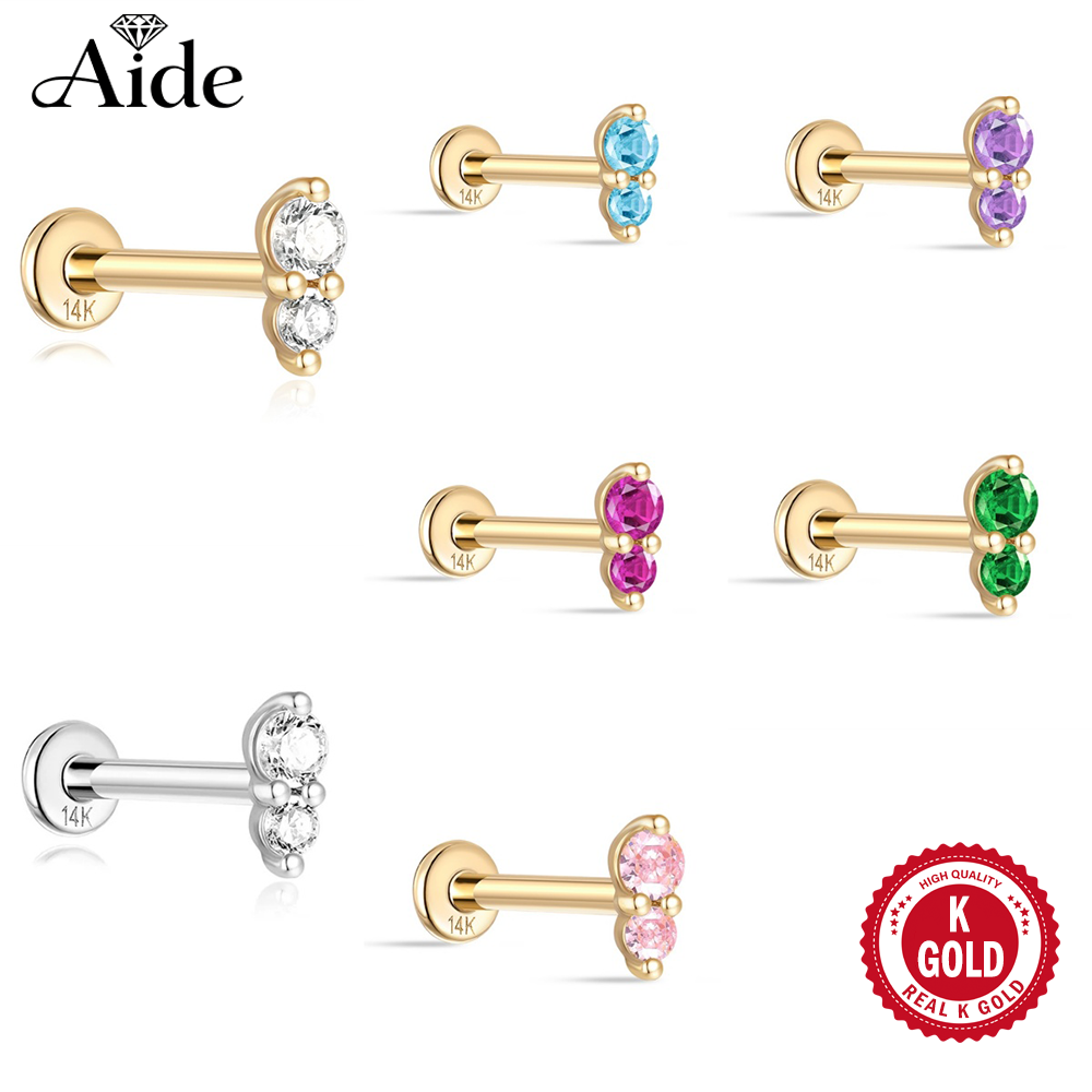 AIDE Real 14K Solid Gold Color – Body Jewelry Real Gold recenzja i cena