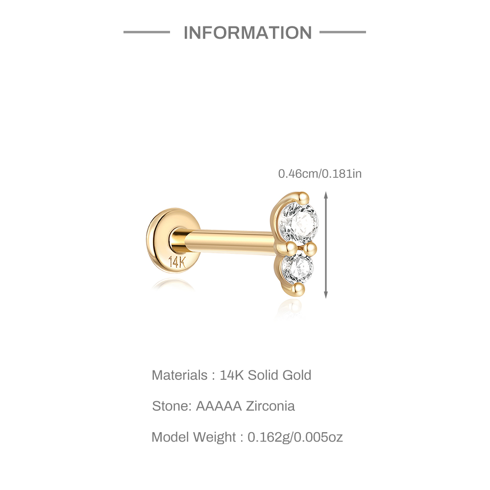 AIDE Real 14K Solid Gold Color – Body Jewelry Real Gold recenzja i cena