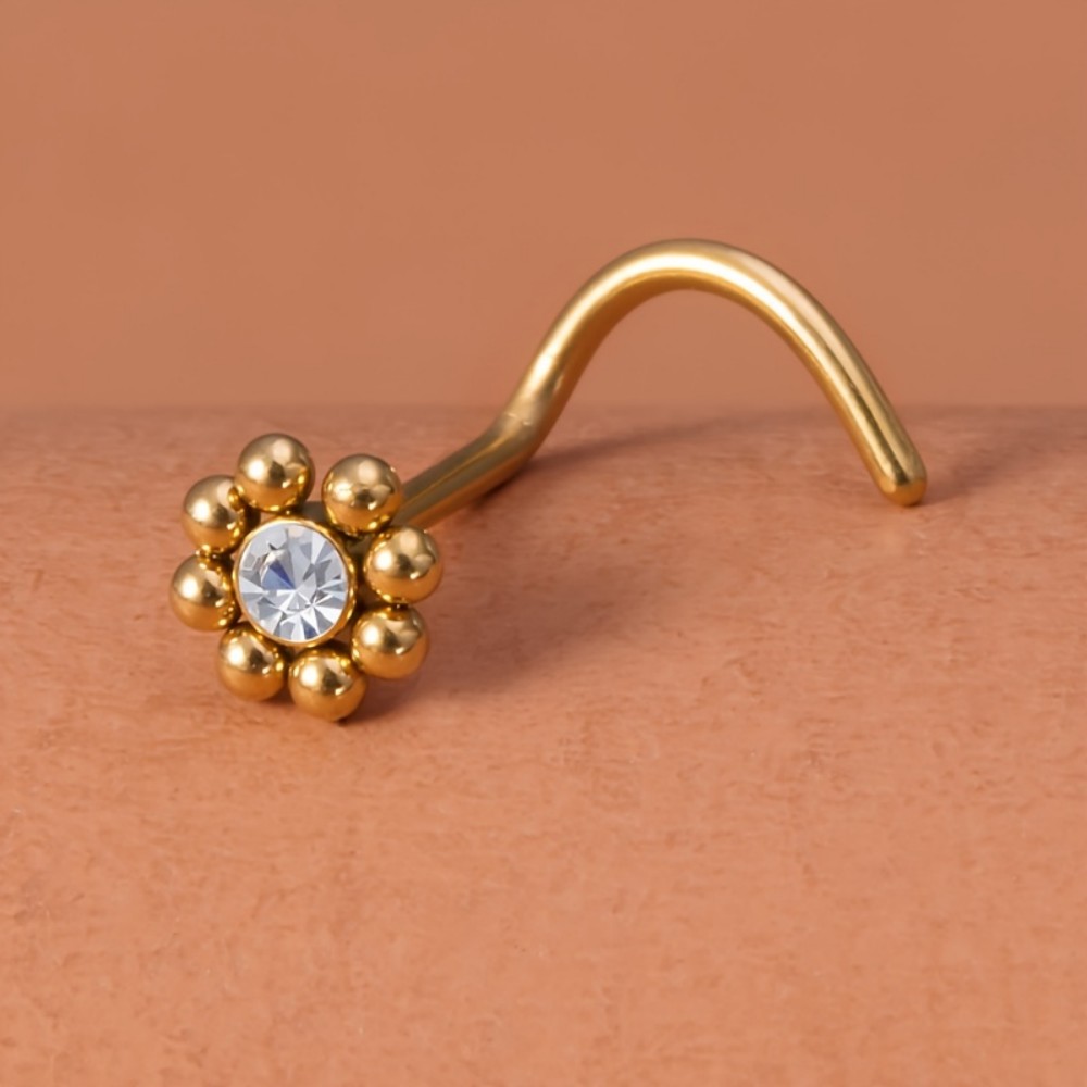 1 sztuk kwiatowego kształtu śr – Nostril Screw Pin recenzja i cena