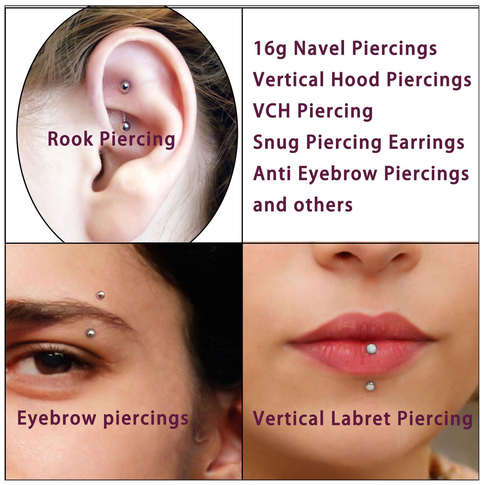10/11/12 sztuk 16G ze stali ni – Body Jewelry Vertical Labret recenzja i cena