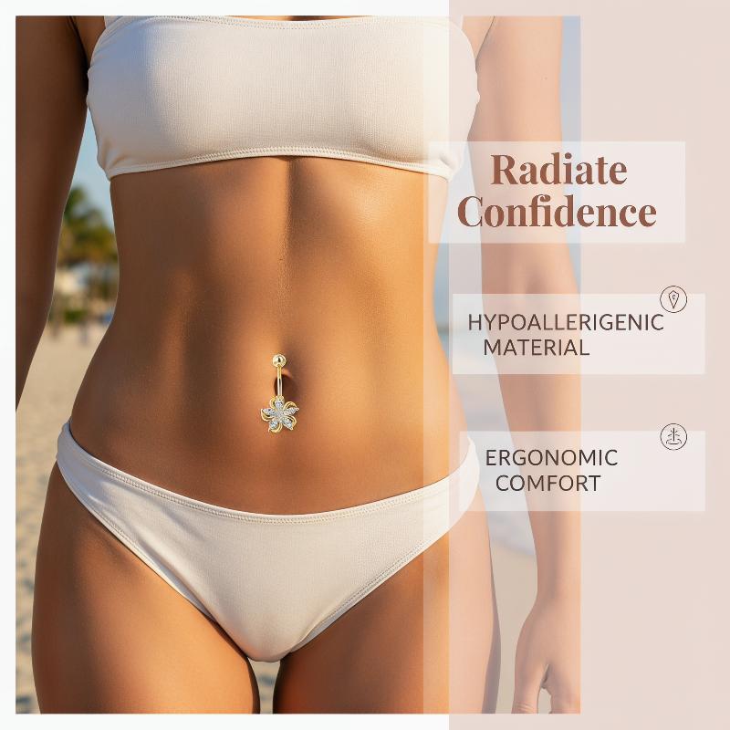 Błyszczący kolczyk do pępka ze – Body Jewelry Tunnels recenzja i cena