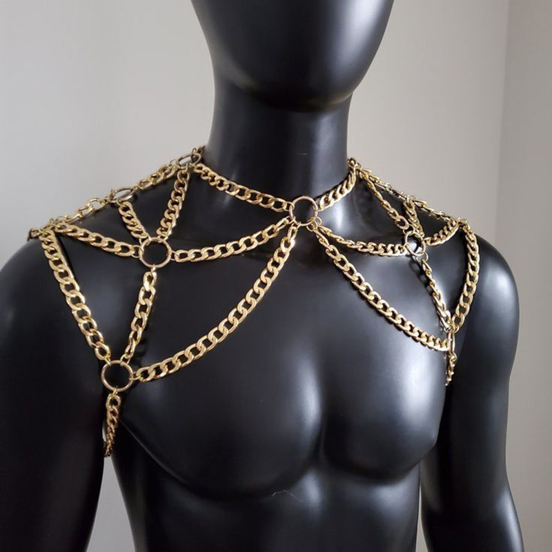 Punk Men Shoulder Body Chain B – Body Jewelry Back recenzja i cena