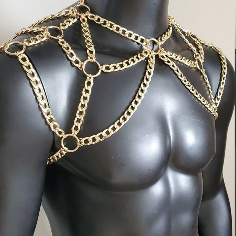 Punk Men Shoulder Body Chain B – Body Jewelry Back recenzja i cena
