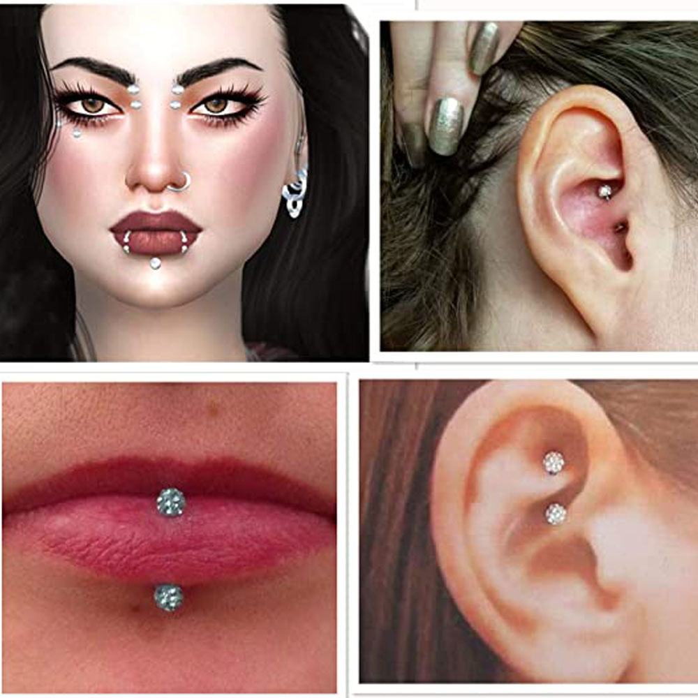 16G do przodu Helix Conch Rook – Body Jewelry Vertical Labret recenzja i cena