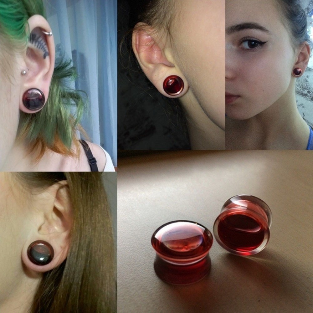Podwójne kolczyki do uszu w ks – Body Jewelry Tunnels recenzja i cena
