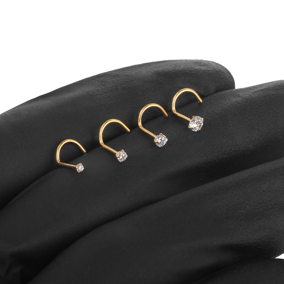 1/5 szt. Tytanowy kolczyk do n – Body Jewelry Implants recenzja i cena