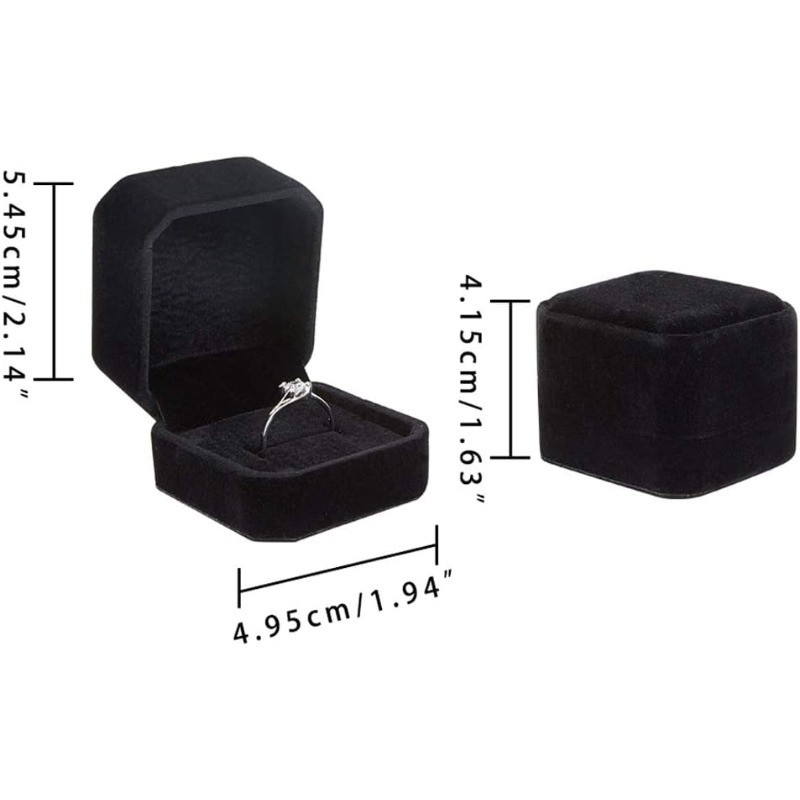 10-pakowe aksamitne pudełko na – Body Jewelry Display recenzja i cena